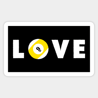 LOVE (BILLIARD) Sticker